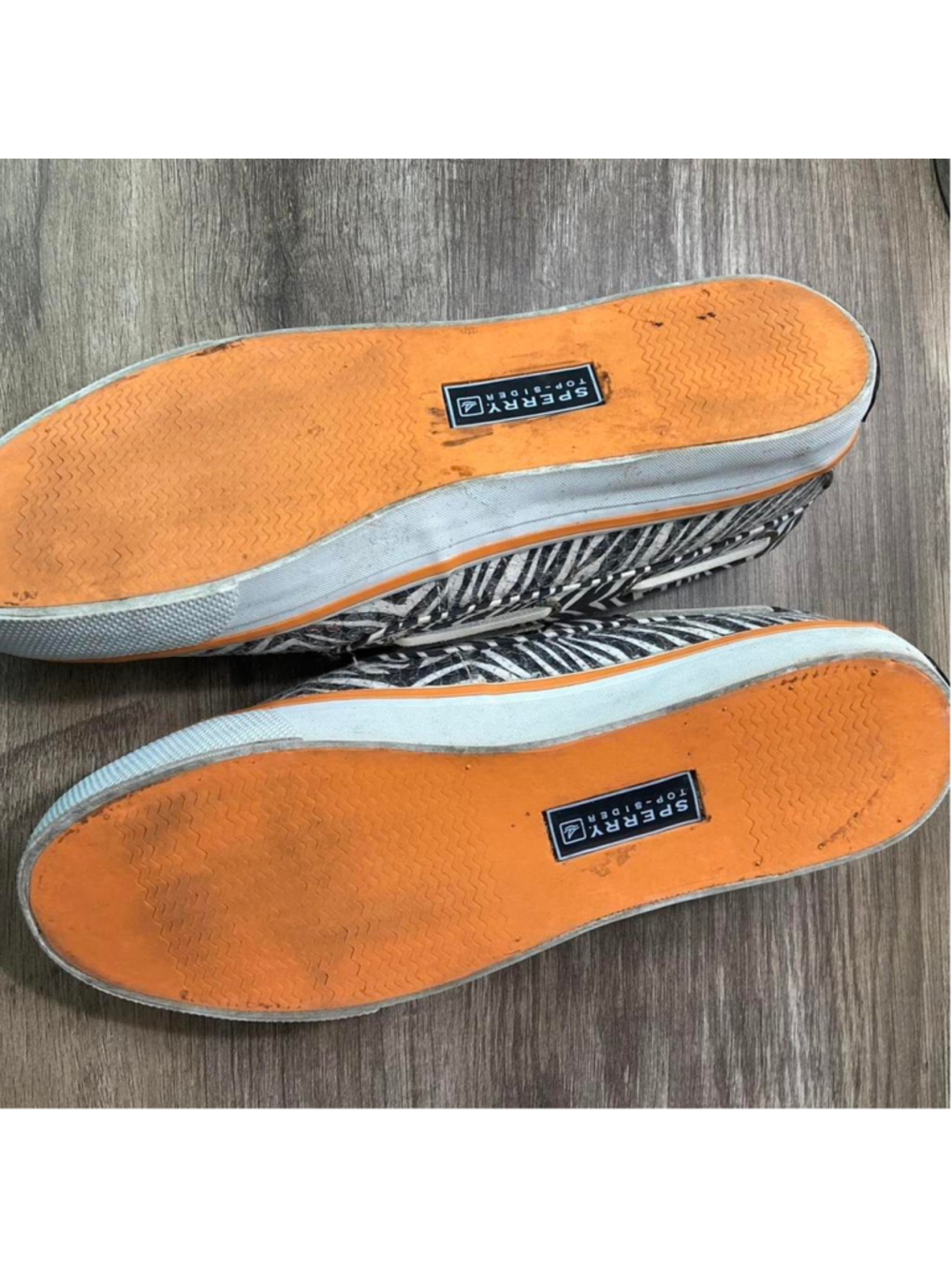 Sperry Top-Sider white and black zebra print boat shoes #preppy #summer - Picture 6 of 6